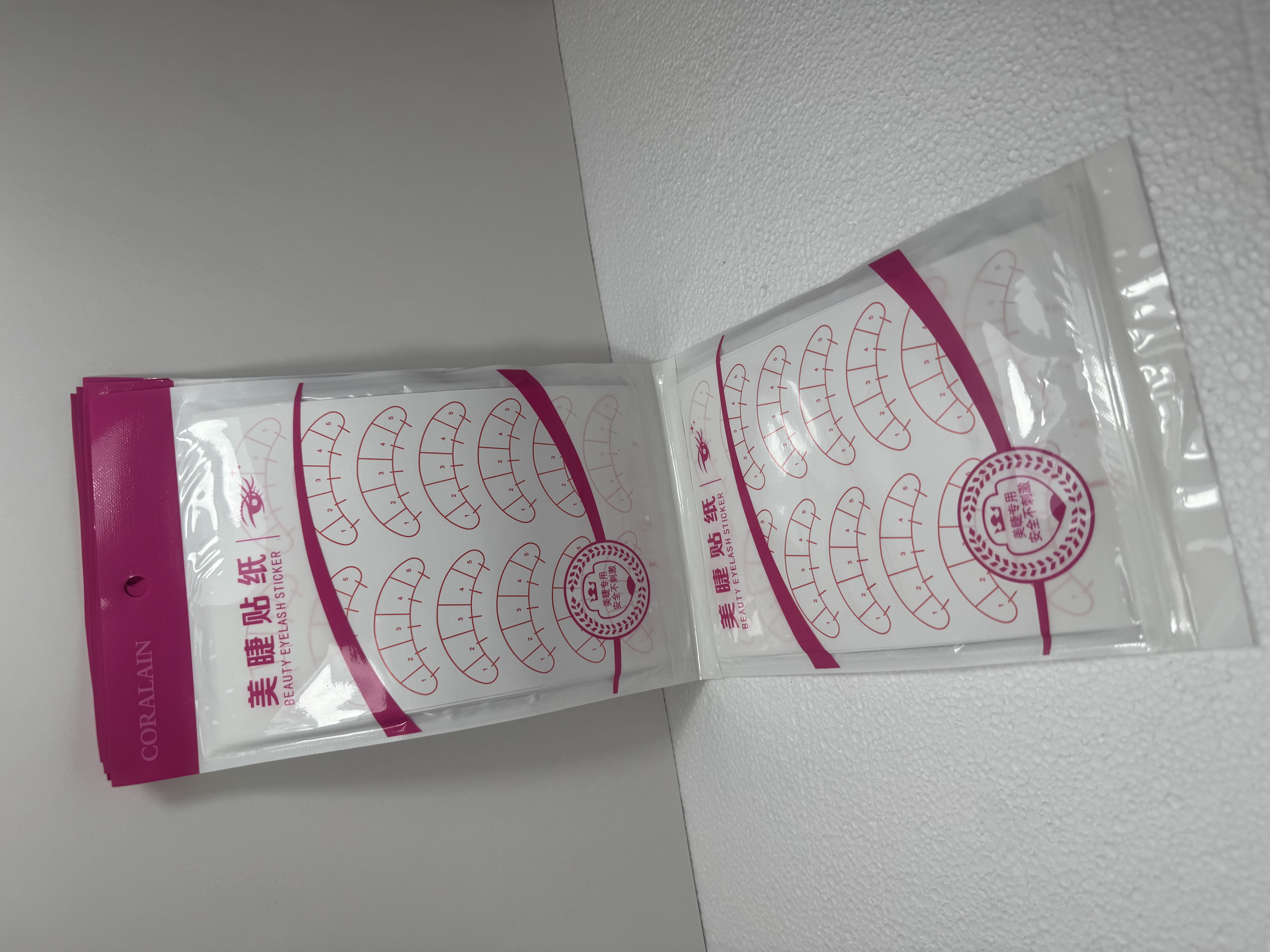 Beauty eyelash sticker x10 planchas coralian